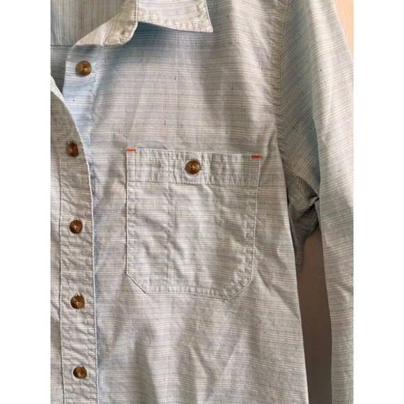 Orvis Womens Button Down Shirt Lot of 2 Plaid and Blue Long Sleeve Tops Small - Picture 11 of 13